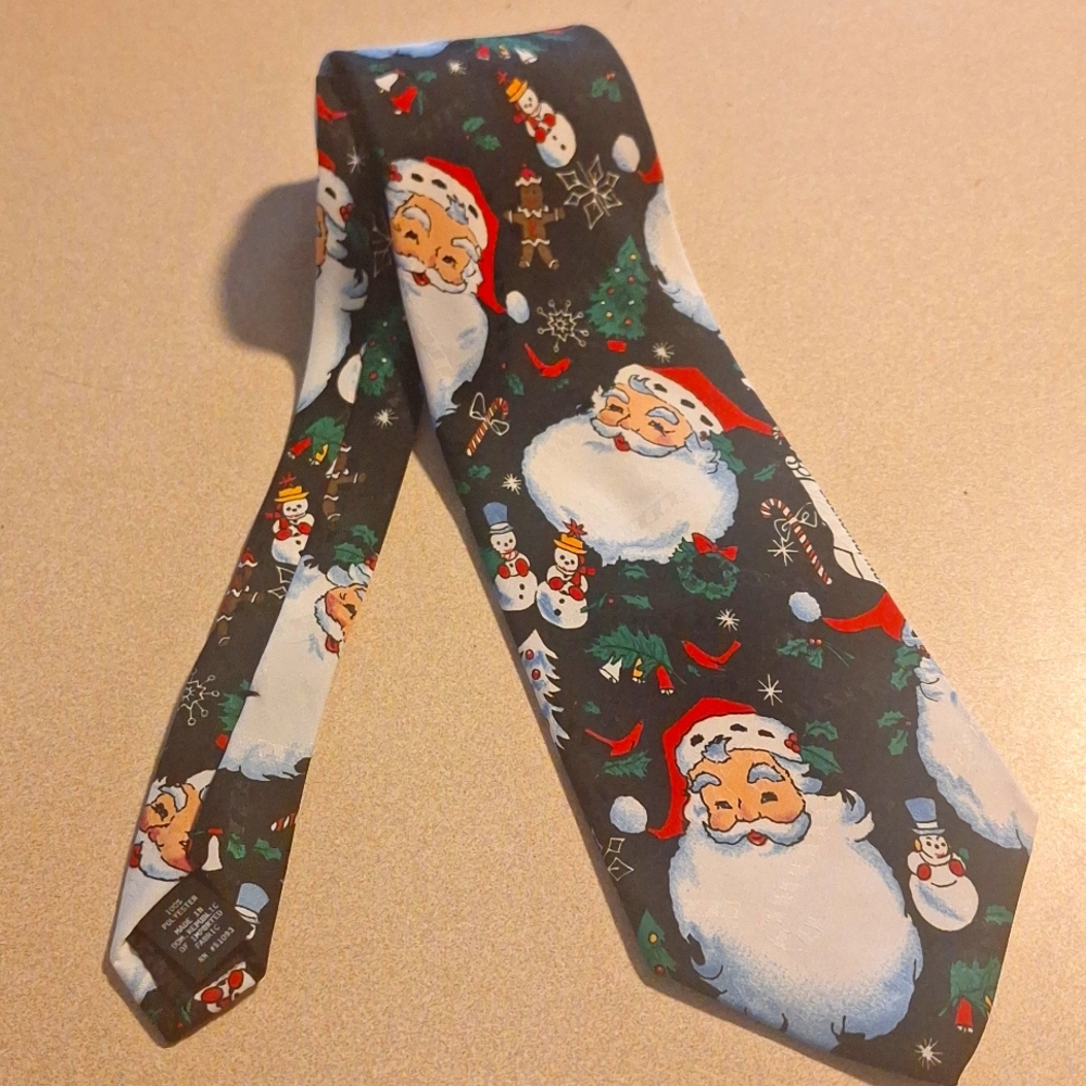 Novilty Santa Holiday Tie